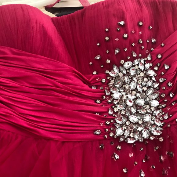 Sherri Hill Fuchsia Dress - Picture 8 of 9